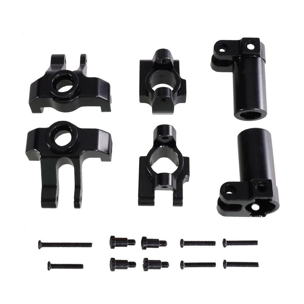 DAIHAOUU Suitable for MN1/12 MN86S G500 MN128 Remote Control Car Metal Steering Cup C-seat Rear Wheel Seat Upgrade Parts and Accessories(Black)