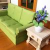 Abaodam 1set Miniature Dollhouse Sofa Scale Tiny Couch with Pillows Birch Living Room Furniture for Dollhouse Decoration Cozy Bedroom Accessory view 4