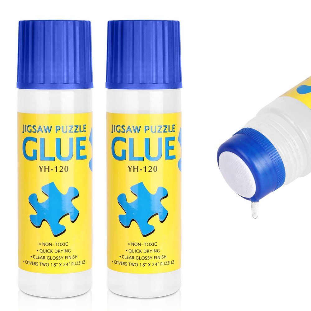 AUAUY 2x120ML Jigsaw Puzzle Glue Clear for Adults and Children