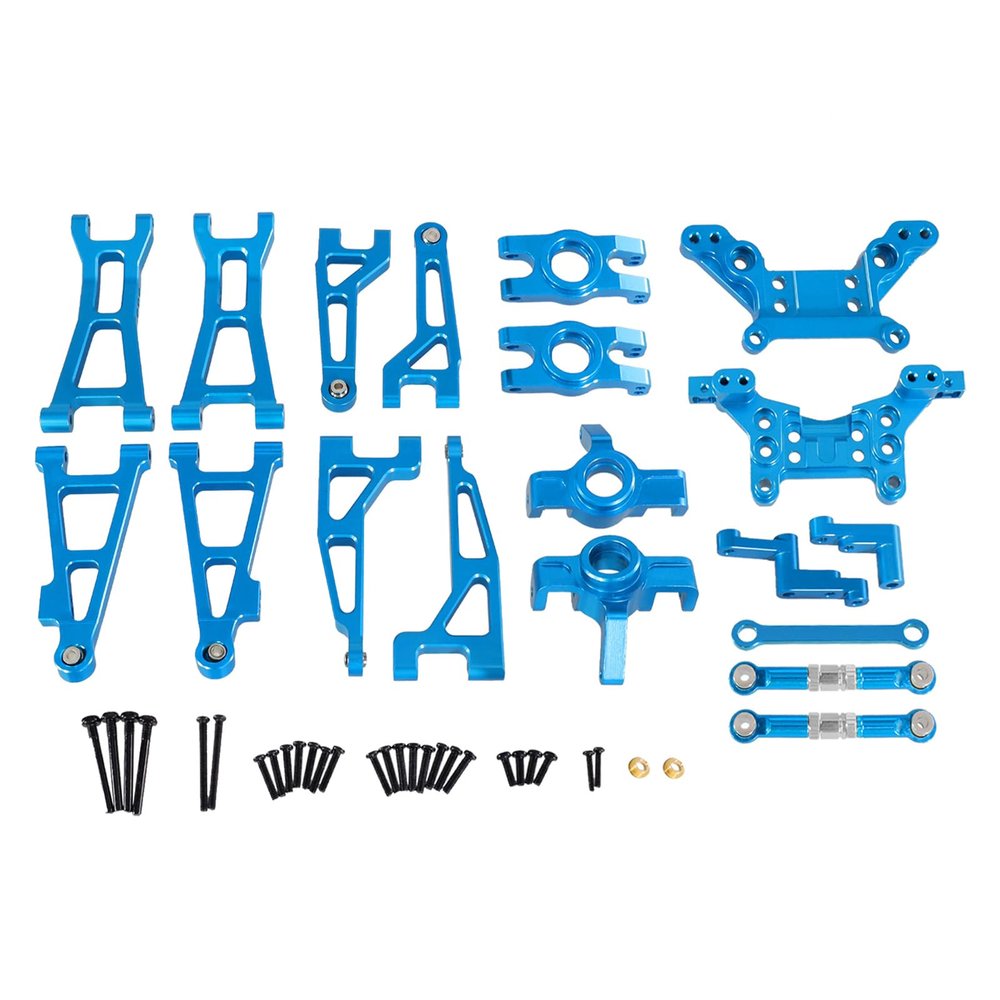 DAIHAOUU for HBX 16889 16889A 16890 SG1601 SG1602 RC 1/16 Metal Upgrade Parts for Remote Control Vehicles Fragile Set Parts(Blue)