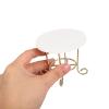 Vaguelly 1/12 Scale Miniature Furniture Mini Tea Table Set Handmade Tiny House Decor for Dollhouses view 3