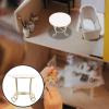 Vaguelly 1/12 Scale Miniature Furniture Mini Tea Table Set Handmade Tiny House Decor for Dollhouses view 4