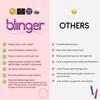 blinger Ultimate Fan Refill Pack of 30 Dazzling Hair-Safe Gems -Purple  as seen on Shark Tank | Hair-Safe Bedazzler Gem Stamper for all the Sports Lovers | Fun Gift, Game Days, Sports view 4