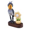 Creative Bird-Shaped and Flower Pot Combination Decorative Sculpture - Natural Theme Handmade Crafts | Wooden Base and Interesting Design | First Choice for Home, Gifts view 1