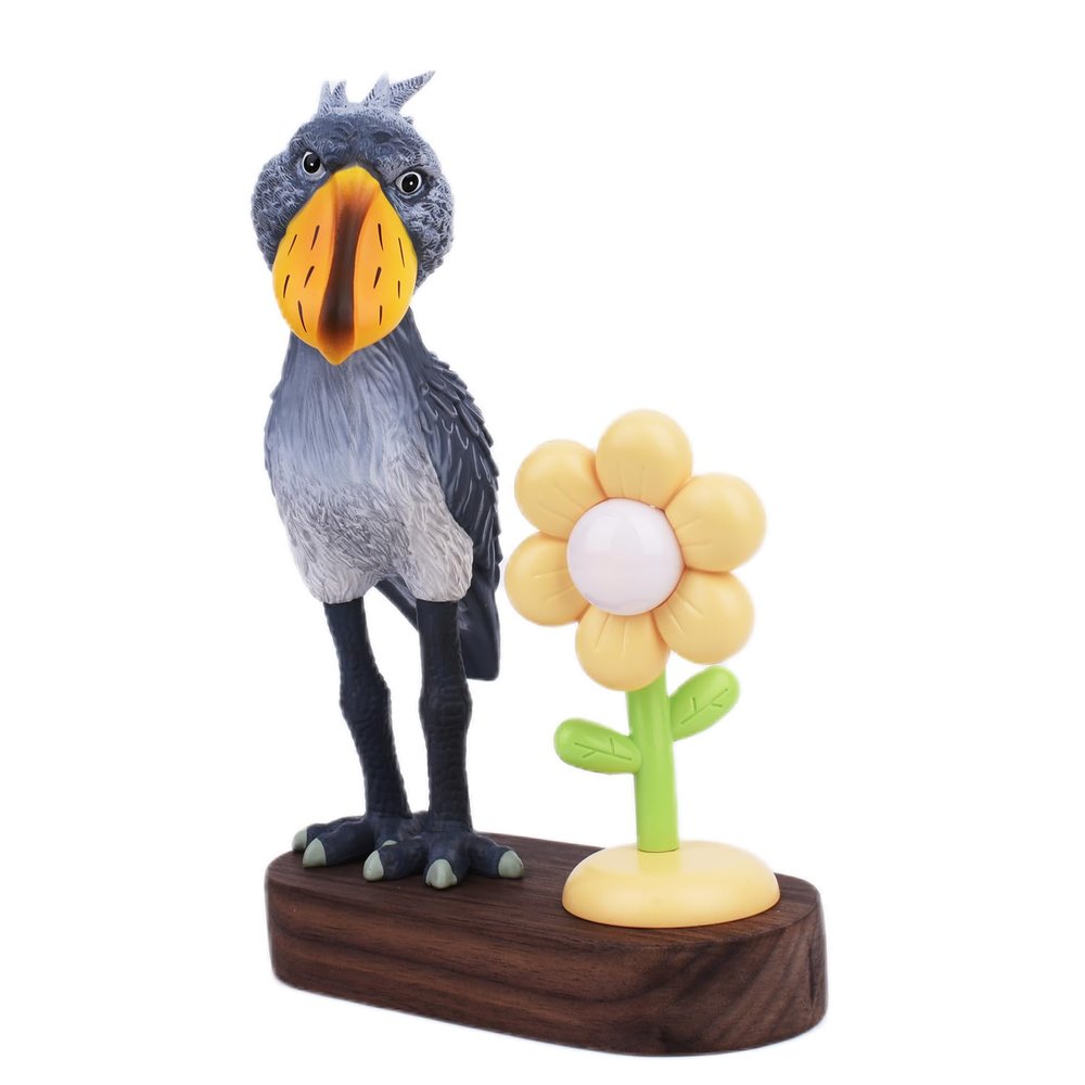 Creative bird-shaped and flower-shaped decorative sculptures - cute natural-themed ornaments | Handmade wooden base and interesting design | Home, children's room, office decoration and creative gifts