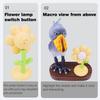 Creative bird-shaped and flower-shaped decorative sculptures - cute natural-themed ornaments | Handmade wooden base and interesting design | Home, children's room, office decoration and creative gifts view 2