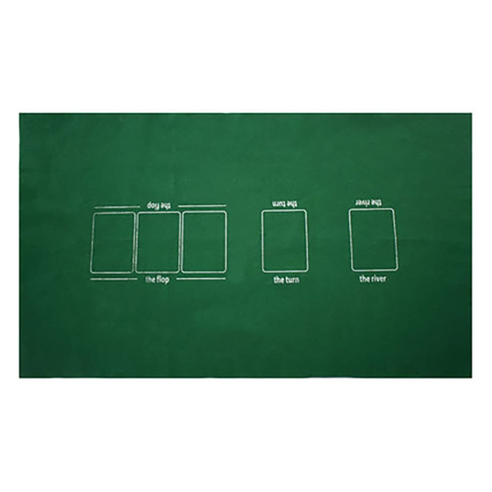 Rsmmpqa Poker Table Top15376.5 cm, Easy to Carry, Felt Table Cloth, Waterproof, Non-Foldable Mahjong Playing Card Table Cloth