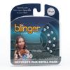 blinger Ultimate Fan Refill Pack of 30 Dazzling Hair-Safe Gems - Metallic Silver  as seen on Shark Tank | Hair-Safe Bedazzler Gem Stamper for all the Sports Lovers | Fun Gift, Game Days, Sports view 1