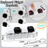 2 Psc Keyboard Fidget Toy, Keyboard Fidget Keychain 4-in-1 Keyboard Decompression Button Finger Clicker Toys, Button Stress Relief Fidget Gifts for Adult to Relief Stress (Black+White) view 2