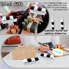 2 Psc Keyboard Fidget Toy, Keyboard Fidget Keychain 4-in-1 Keyboard Decompression Button Finger Clicker Toys, Button Stress Relief Fidget Gifts for Adult to Relief Stress (Black+White) view 4