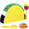 27" Large Taco Piata for Birthday Party Decoration  Vibrant Cinco de Mayo, Taco Bout a Party, Mexican Theme Bash Taco Tuesday view 1
