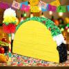 27" Large Taco Piata for Birthday Party Decoration  Vibrant Cinco de Mayo, Taco Bout a Party, Mexican Theme Bash Taco Tuesday view 2