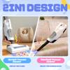 SMILESSKIDDO Kids Vacuum That Really Works - Toddler Toy Vacuum with 2 Nozzles & 5 Cleaning Set Accessories, Sound and Ball Popping Action, Pretend Play Housekeeping Toys Gifts for Girls & Boys view 2