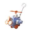 Garende Cartoon Toy Trolley Hand Push Toy Infant Push Walker Toddlers Learning Stroller for Toddlers, Blue view 1