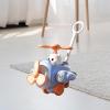 Garende Cartoon Toy Trolley Hand Push Toy Infant Push Walker Toddlers Learning Stroller for Toddlers, Blue view 3