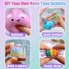 7Pack Nano Tape Bubble Kit for Kids with Purple Box  DIY Squishy Maker Making Set, Double Sided Adhesive Elastic Bubbles, Fidget Sensory Toys for Boys & Girls, Party Favors & Craft Activities view 3