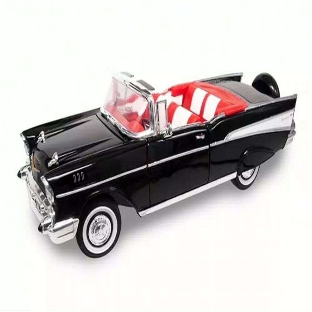 1957 Bel Air Convertible Black 1/18 Diecast Model Car by Road Signature 92108blk