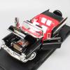 1957 Bel Air Convertible Black 1/18 Diecast Model Car by Road Signature 92108blk view 2