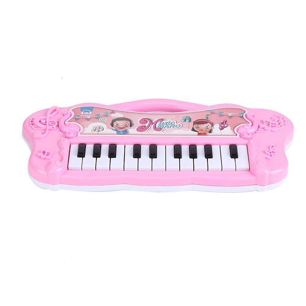 Electronic Piano Ornaments Early Efor Ducational Hood Music Ornaments Girl GiftPink (Roseate)