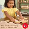 Fisher-Price Wood Pretend Play Toy Fruit Pie, Tiny Garden 16-Piece Wooden Food Puzzle Set for Preschool Kids Ages 3+ Years (Amazon Exclusive) view 2