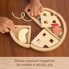 Fisher-Price Wood Pretend Play Toy Fruit Pie, Tiny Garden 16-Piece Wooden Food Puzzle Set for Preschool Kids Ages 3+ Years (Amazon Exclusive) view 4