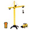 Cat Construction Workforce Jumbo Tower Crane Set, 50-Inch RC Crane Toy with 360-Degree Rotation, Hook and Wrecking Ball, Light, Skid Steer and 4" Figure, USB Rechargeable, Ages 5+ view 1