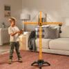 Cat Construction Workforce Jumbo Tower Crane Set, 50-Inch RC Crane Toy with 360-Degree Rotation, Hook and Wrecking Ball, Light, Skid Steer and 4" Figure, USB Rechargeable, Ages 5+ view 3