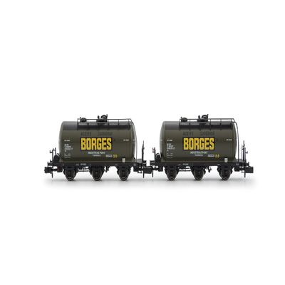 Arnold HN6673 Renfe, Set 2-Unit 3-Axis Borges Tanker Wagons, Epiii Cargo Wagons