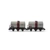 Arnold HN6675 Sncf, 2-Unit Set of 3-Axis Wine Tanker Wagons, Sgtl Sewar, Epiv Freight Wagons view 1