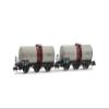 Arnold HN6675 Sncf, 2-Unit Set of 3-Axis Wine Tanker Wagons, Sgtl Sewar, Epiv Freight Wagons view 2
