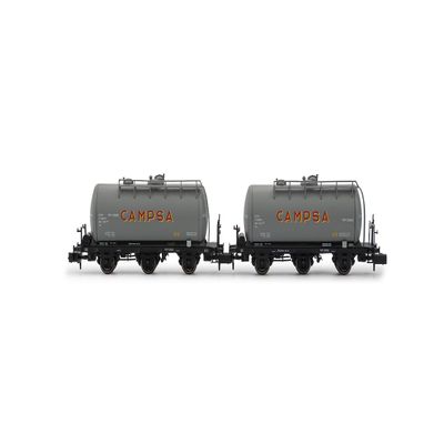 Arnold HN6674 Renfe, 2-Unit Kit of 3-Axis Camp Tank Carriages, 2nd Painting, Epiii Freight Wagons