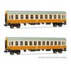 Arnold Hn4435 Dr, Coaches with 2 Units Stadteexpress, Coach 1st and 2nd Class, Orange, Beige Colors, Epiv Passenger Coaches view 1
