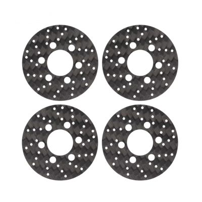for TRX4 for SCX10 for Capra VS4-10 1/10 4.5g/Set Carbon Fiber Brake Rotors Fits SLW Wheel Hub 2.2 1.9 Beadlock Rims Upgrade Part RC Car Repair Kit