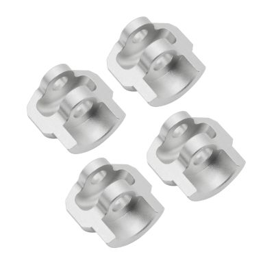 RC Upgrade Accessories for Arrma 1/7 1/8 4pcs Metal Shock Cap Protector Shock Absorber Protection Cover AR330492 RC Car Upgrade Parts Accessories(Silver)