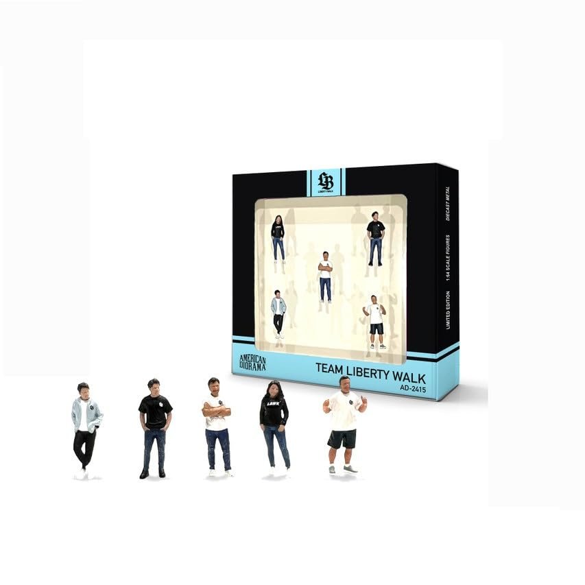 1/64 American Diorama Team LB (Set of 5 Figures) - AD-2415MJ