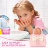 Kids Real Makeup Kit for Girls - 18Pcs Non-Toxic Washable Make Up Toys with Initial Toddler Purse - Personalized Birthday Gifts for Age 3 4 5 6 7 8 9 10 Years Old Girls Vanity Set - R view 4