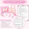 Kids Real Makeup Kit for Girls - 18Pcs Non-Toxic Washable Make Up Toys with Initial Toddler Purse - Personalized Birthday Gifts for Age 3 4 5 6 7 8 9 10 Years Old Girls Vanity Set - N view 3