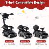 HONEY JOY Ride On Push Car, Licensed Mercedes-Benz Push Cars for Toddlers, Adjustable Canopy & Seat Storage, Horn, Toddler Push Car with Handle, Ride On Toy for Boys Girls(Black) view 2