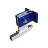 8mm Shaft Hole* 80mm Strut Paddle Tail Brace Gasoline Racing Speed O Boat Paddle Shaft Bracket(Blue+Silver) view 1