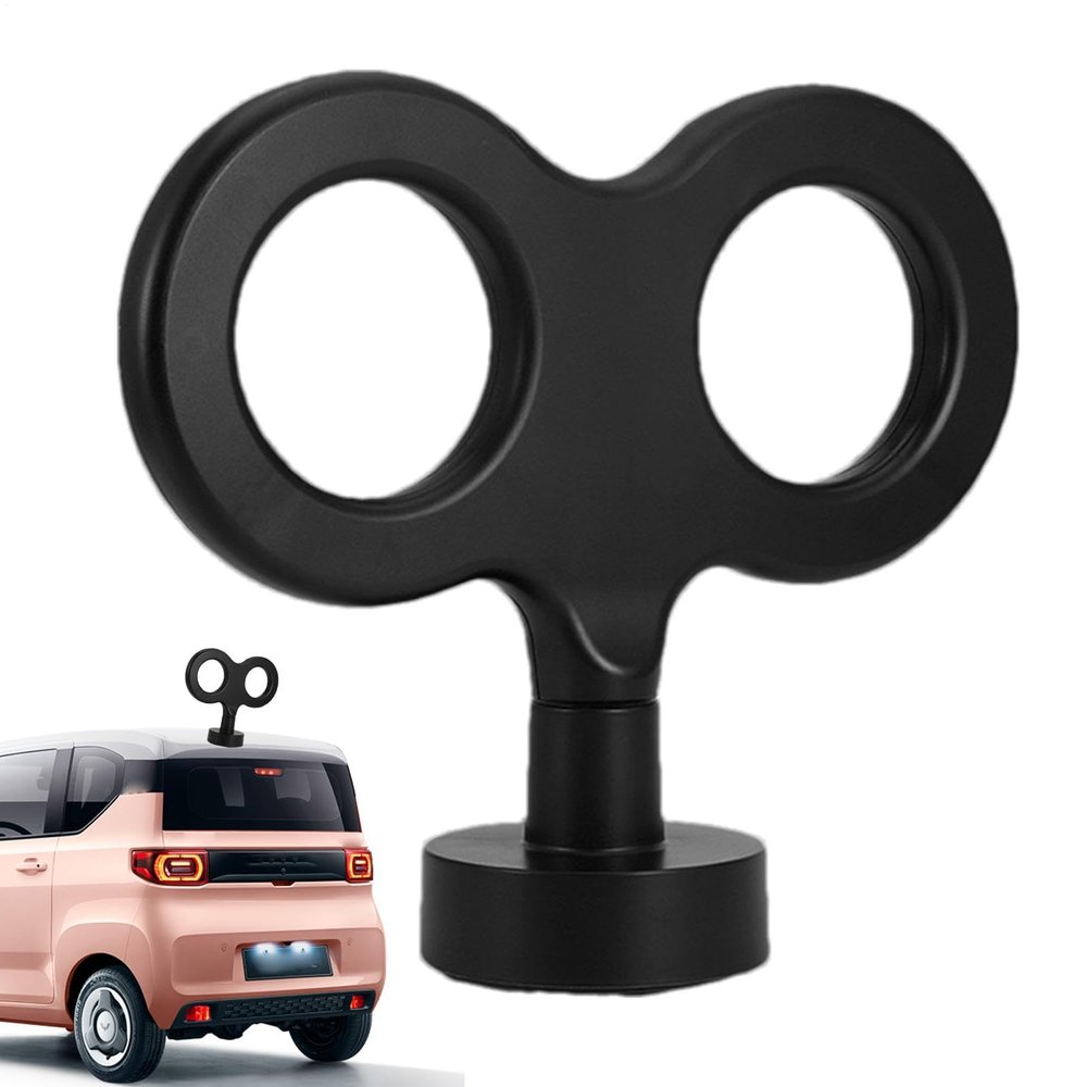 Car Wind Up Key, Cute Clockwork Wind Up Key for Back of Car Roof Decoration, Clockwork Wind Up Car Key, Hood Ornament Car Electric Rotating Spring Key, Car Roof Ornament