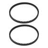Briny River 2Pcs 4mm S3M174 Electric Remote Control Toy Car Belt Drive Belt Compatible with HPI Sprint 2 Transmission System SPT2-017 Black view 1