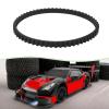 Briny River 2Pcs 4mm S3M174 Electric Remote Control Toy Car Belt Drive Belt Compatible with HPI Sprint 2 Transmission System SPT2-017 Black view 3