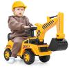 Costzon Ride On Excavator, Kids Construction Digger Truck, Ride on Push Car for Toddlers w/Working Shovel, Engine Sound, Under-seat Storage, Anti-Rollover Device, Sliding Car Vehicle Toy(Excavator) view 1