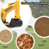 Costzon Ride On Excavator, Kids Construction Digger Truck, Ride on Push Car for Toddlers w/Working Shovel, Engine Sound, Under-seat Storage, Anti-Rollover Device, Sliding Car Vehicle Toy(Excavator) view 3