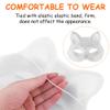 Bibabala 10Pcs Cat Masks,White Therian Masks Set with Paintbrush Acrylic paint,White Cat Mask Painting,Masquerade Mask,Unpainted Face Cover for DIY Paint Carnival Cosplay Halloween Party view 3