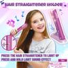 SMILESSKIDDO 20pcs Hair Salon Playset for Girls with Light-Up Clips, Pretend Hair Styling Kit & Detachable Pink Suitcase | Safe Toddler Hair Salon Toys view 4