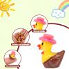 25pcs Mini Resin Cowboy Ducks, Tiny Small Cowboy Sheriff Resin Duck Figurine Miniature Garden Decor for Home Office Car Dashboard Decor Festive Gift (Pink) view 4