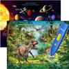 Bilingual Interactive for Kids Talking Dinosaur & Space Poster for Kids Learning and Educational Toys,Talking Educational Dinosaur Toy for Ages 3 to 12 Years Old,Space Theme Wall Decor for Preschool view 1