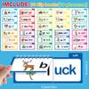30 Read and Rhyme Flip Books,Sight Words Flash Cards Kindergarten,Kids Phonics Flash Cards,Word Family Build Books Phonics Games Books Gift for Kids Adults Stress Relief view 2