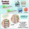 2 PCS Keyboard Fidget Toy, Keyboard Fidget Keychain 4-in-1 Keyboard Decompression Button Finger Clicker Toys, Button Stress Relief Fidget Gifts to Relief Stress (Fours Colors-Green) view 3